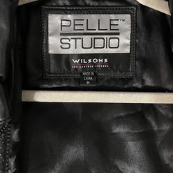 Wilson’s Genuine Black Leather Womens Jacket Medium