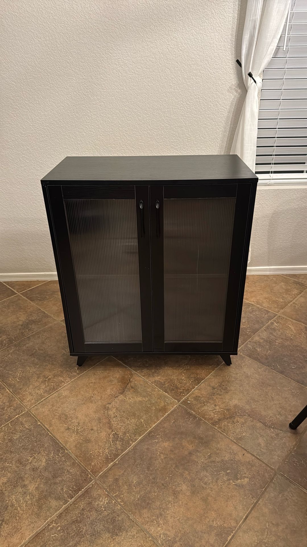Small Black Cabinet Buffet Fish Tank Holder Nightstand