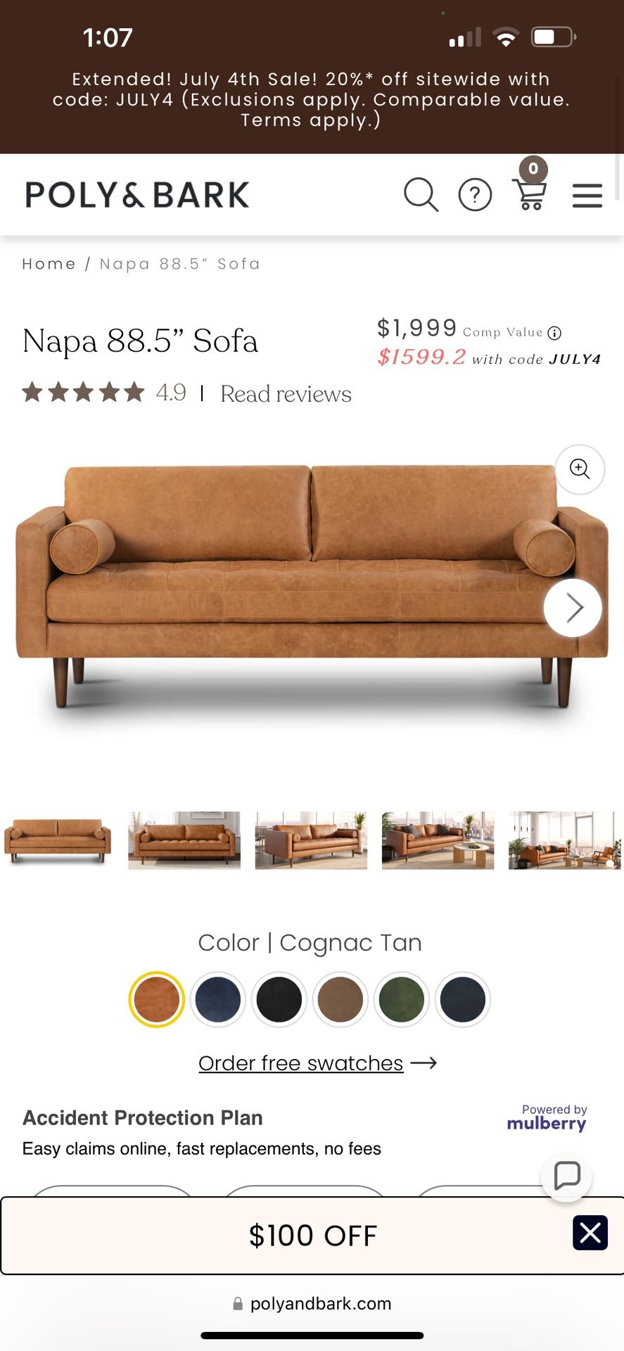Leather Sofa