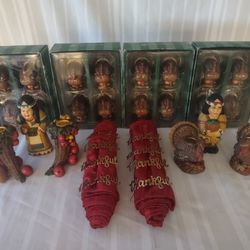 Assortment Of Beautiful Thanksgiving Table Decorations