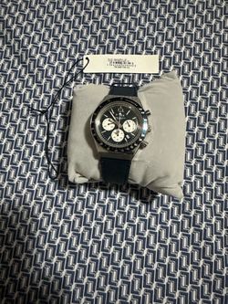 Q Timex  Chronograph 40mm Leather  Strap Watch
