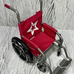 American Girl Doll Get Better Medical Wheelchair Red For 18” Dolls Wellness
