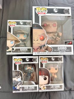 MORTAL KOMBAT FUNKO POP BUNDLE — 4 POPS — $70