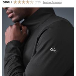 Alo Fleece Compression Shirt Size Small