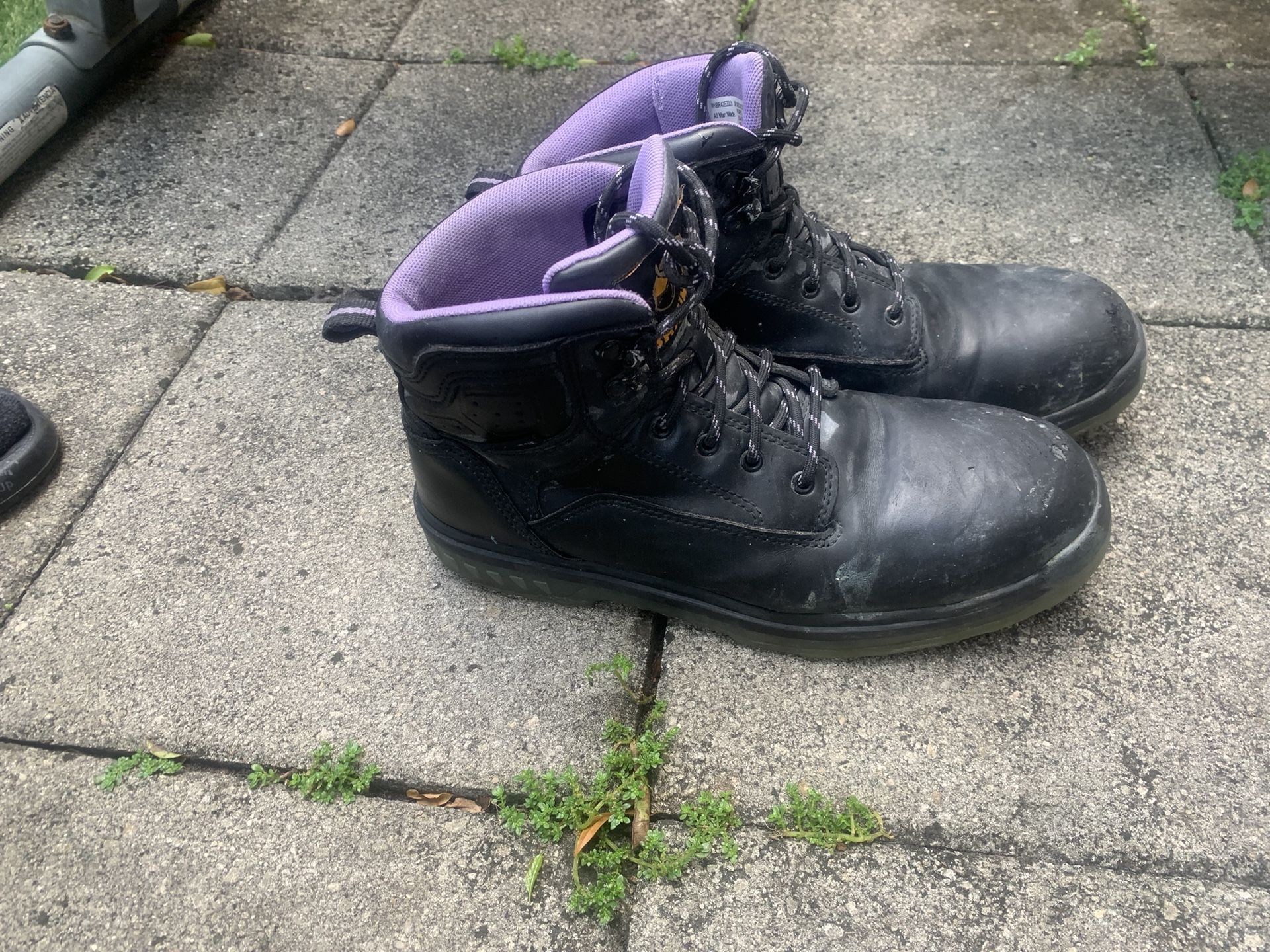 Steel Toe Work Boots size 7