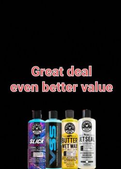 Chemical Guys Detailing Set vss Hydro Slick Jetseal Butter Wet Wax