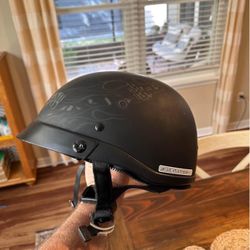 Harley Davidson HD-H26 Half Helmet, Size Large