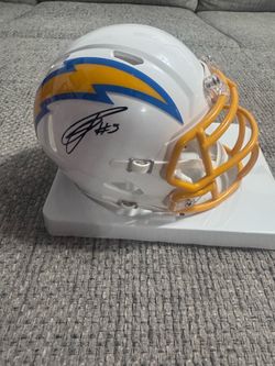 Josh Palmer Signed Autograph Mini Helmet - Beckett Coa - LA Chargers