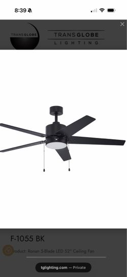 Ronan 5-Blade LED 52" Ceiling Fan