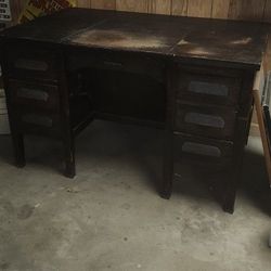 Antique Receptionist/Secretary Desk