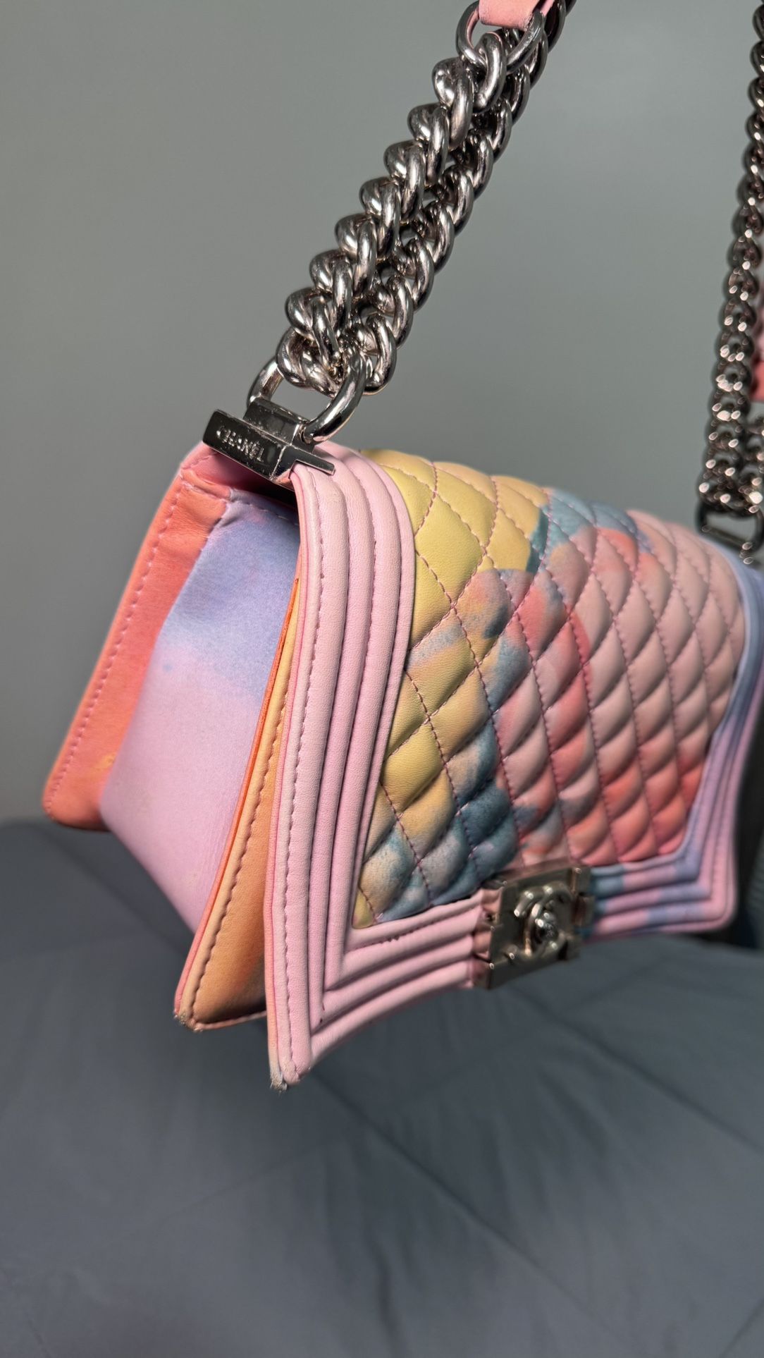 Chanel Boy Bag – Multicolor Rainbow Quilted Lambskin