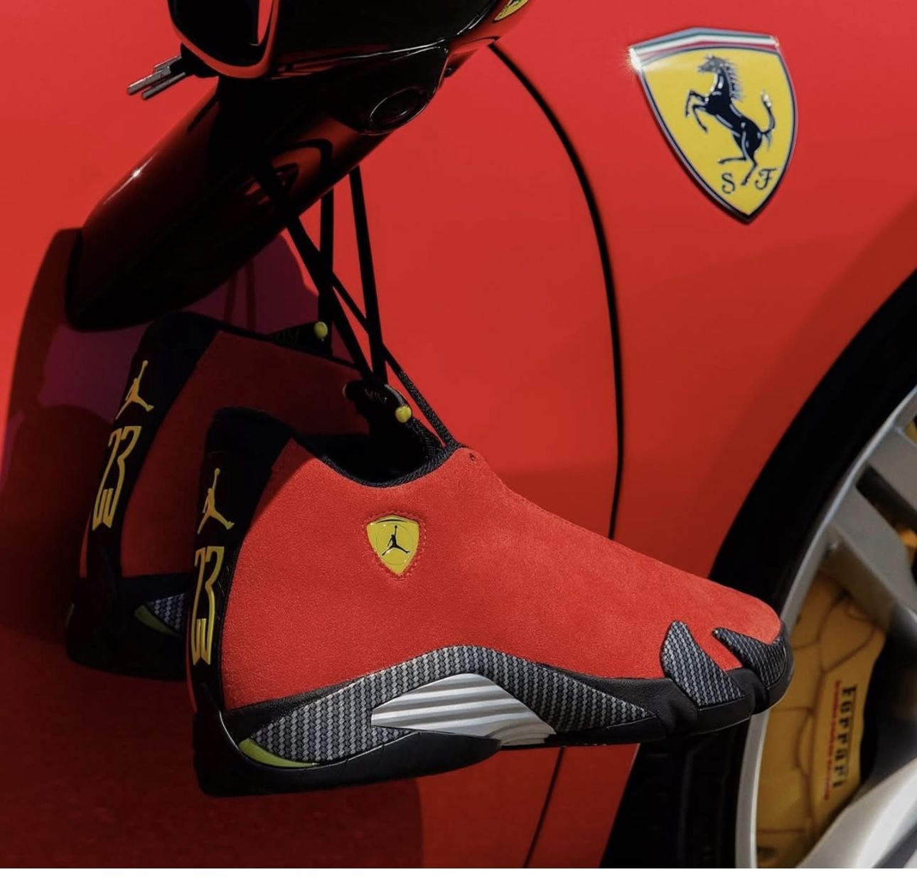 retro 14 ferrari just 3 pairs left size 7 and 8 youth size $200 adult $300