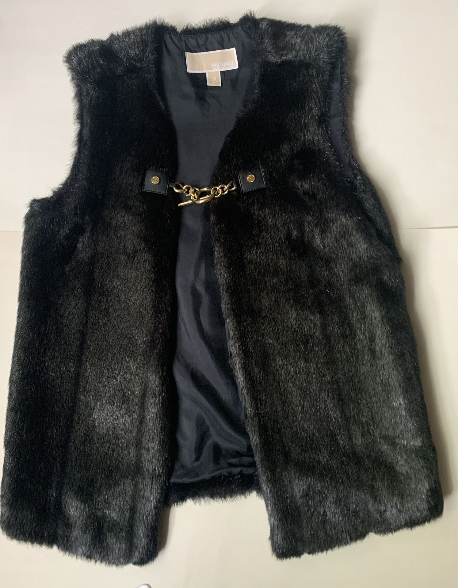 NEW Michael Kors Sz XS/S Faux Mink Vest P/up Brooklyn NY 11229