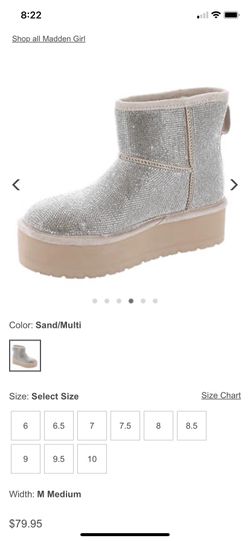 Steve Madden Platform Bootie Sz7.5 Madera 