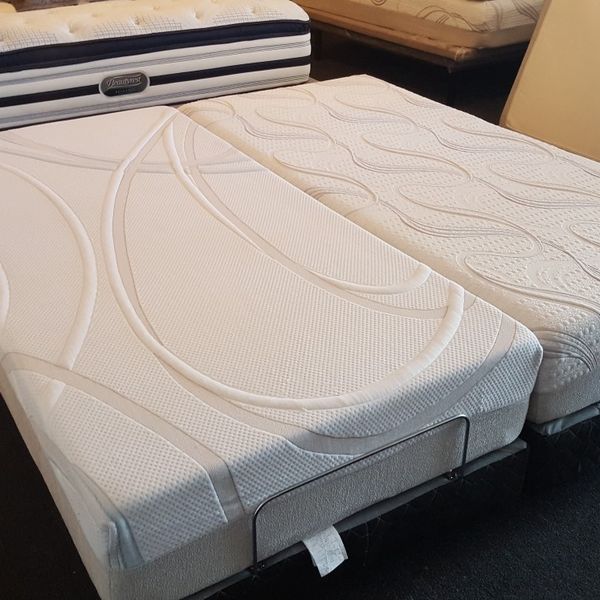 King Tempurpedic tempurpedic Adjustable Bed Bases With Split King 2 Twin Xls Cool Gel Memory
