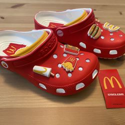 McDonald’s Crocs With Charms NEW Unisex