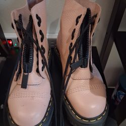 Used Dr. Marten Pink High Top Boots