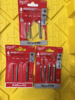 Milwaukee GLASS AND TILE BIT SET