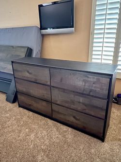 Bedroom Set-Three Piece Windlore Collection by Ashley- Dresser, Chest, Headboard