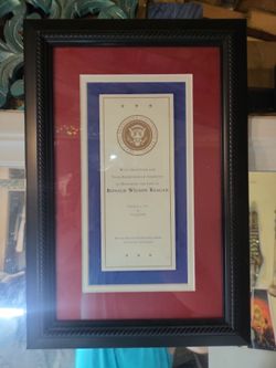 Ronald Regan expression of sympathy card