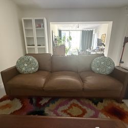 Comfy Leather Couch