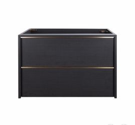 30" Bathroom Floating Vanity, Modern Bathroom Vanity with 2 Drawers and Metal Handles, Grey Bathroom Vanities Cabinet (Grey without Sink, 30")