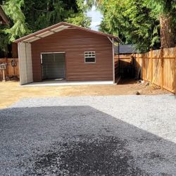 Metal building With Carport 
