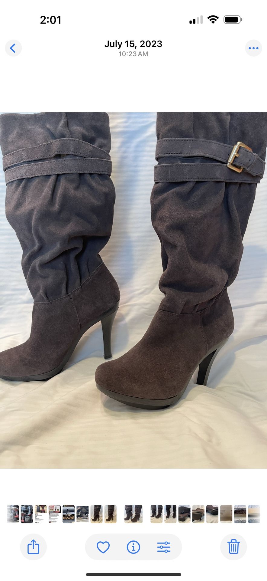 Michael Kors Parker boot Coffee Suede Knee High Boots