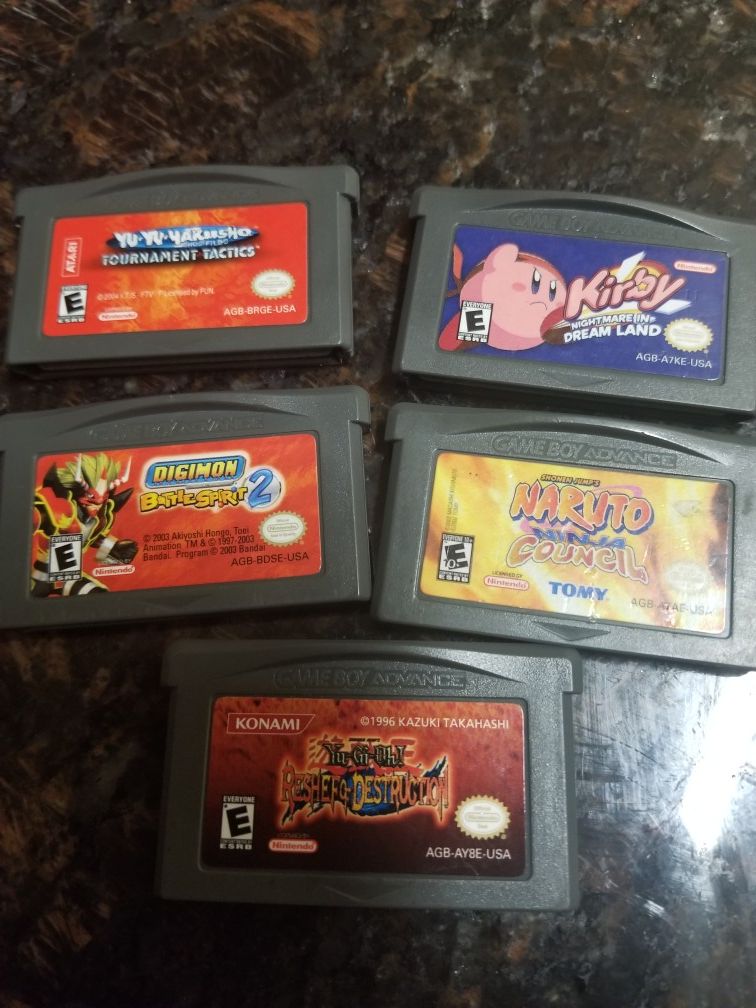 Gameboy advance game lot