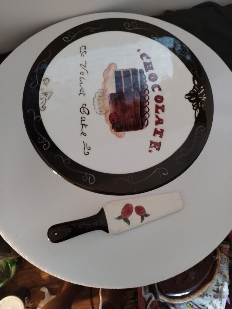 Cake Plate And Cake Plates