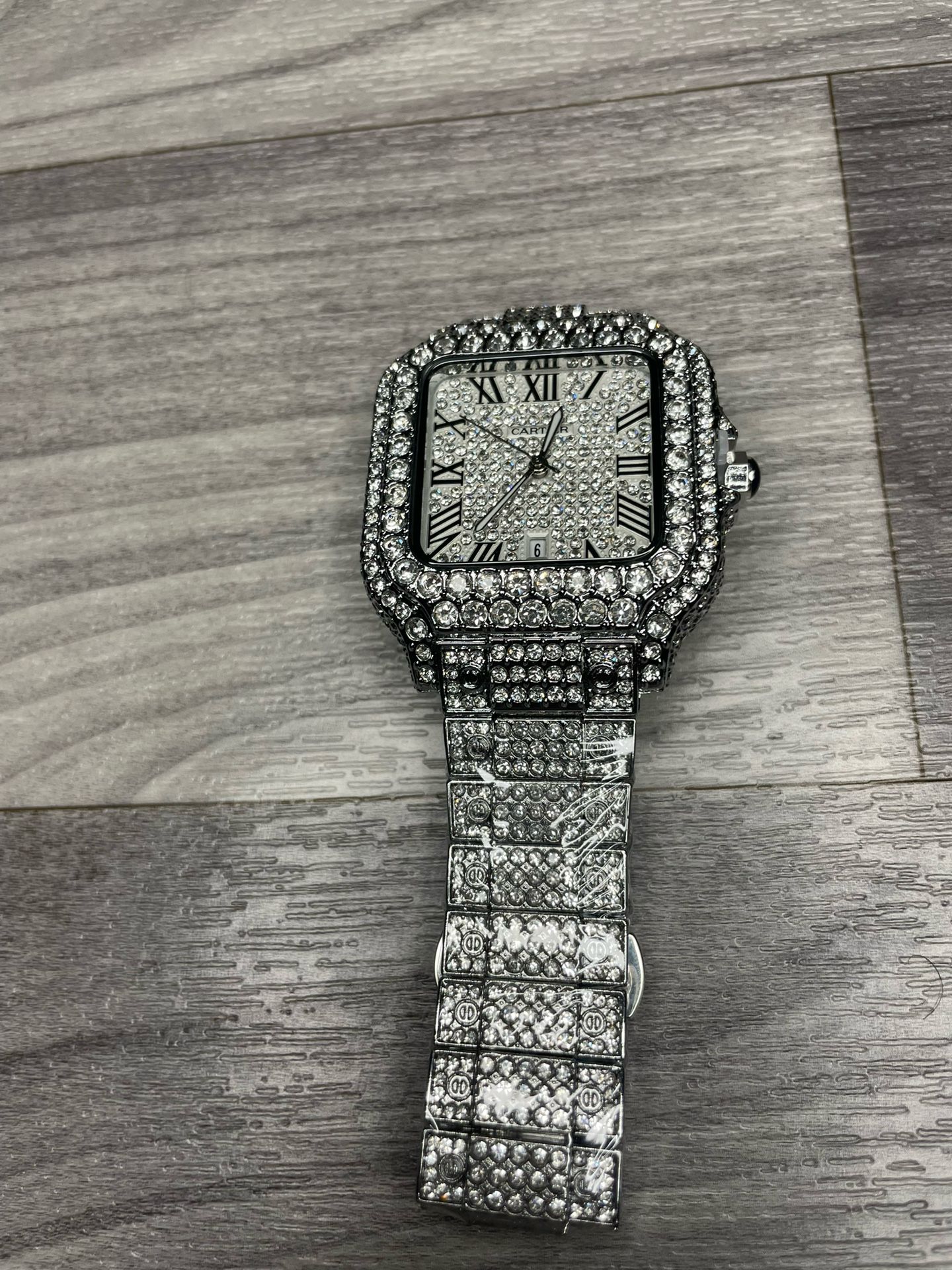 Cartier Men’s Watch Moissanite Diamond Tested Like New