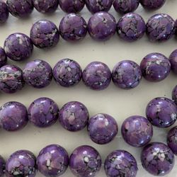 NEW Lot of 5 Strand Purple Beads. 