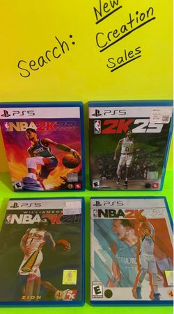 Like-NEW DISC $10ea PS5 PlayStation 5 Games NBA 2K21 NBA 2K22 NBA 2K23 NBA 2K25 Basketball Sports Video Games 2K Sports Pro Basketball Console