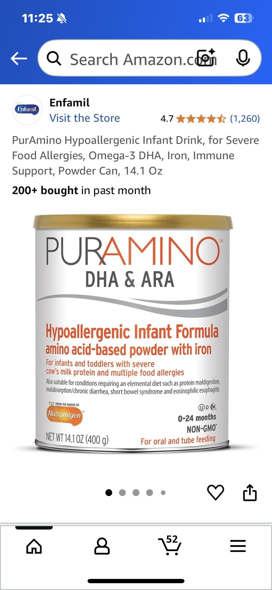Puramino 14.1 Oz Infant Formula