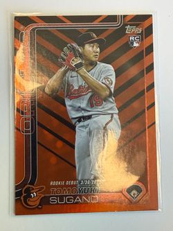 2025 Topps Update Series - Rookie Debut Tomoyuki Sugano #US55 Holiday Orange Orioles