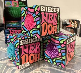 3x Schylling Shaggy Nee Doh Sensory Stress Relief Squishy Fidget Toy Lot 