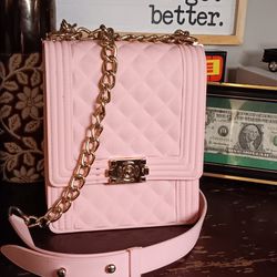 Pink Woman's Small Hand Bag