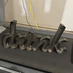 Metal Drink Sign