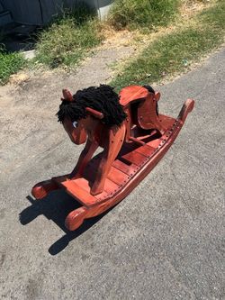 Hand made and crafted rocking horse