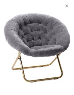 OVERSIZED SAUCER MOON FURRY CHAIRS 4 AVAILABLE