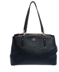 Coach Black Leather Shoulder Bag