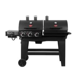 Double Play 1260 sq 3-Burner Gas And Charcoal Grill  