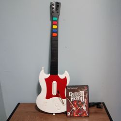 Guitar Hero 2 Bundle w/ Gibson SG Controller Sony PlayStation 2