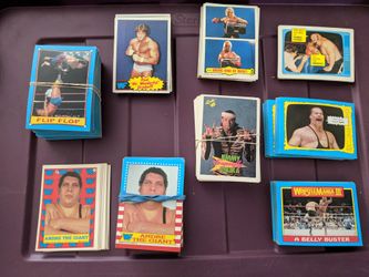 Vintage WWF wrestling cards