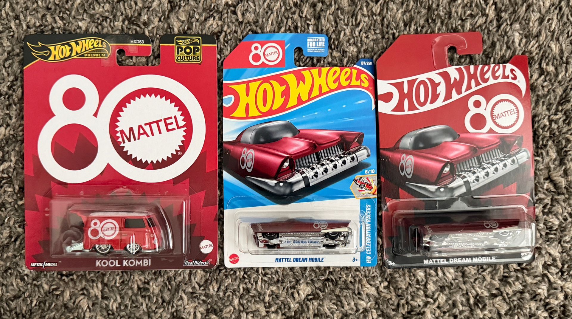 Hot Wheels 80th Anniversary Mattel Bundle