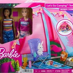 Barbie It Takes Two Let's Go Camping Tent Playset