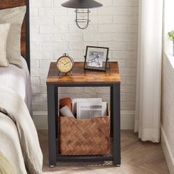 New Night Side Table W/ Shelfs Bedroom Living Room Nightstand 