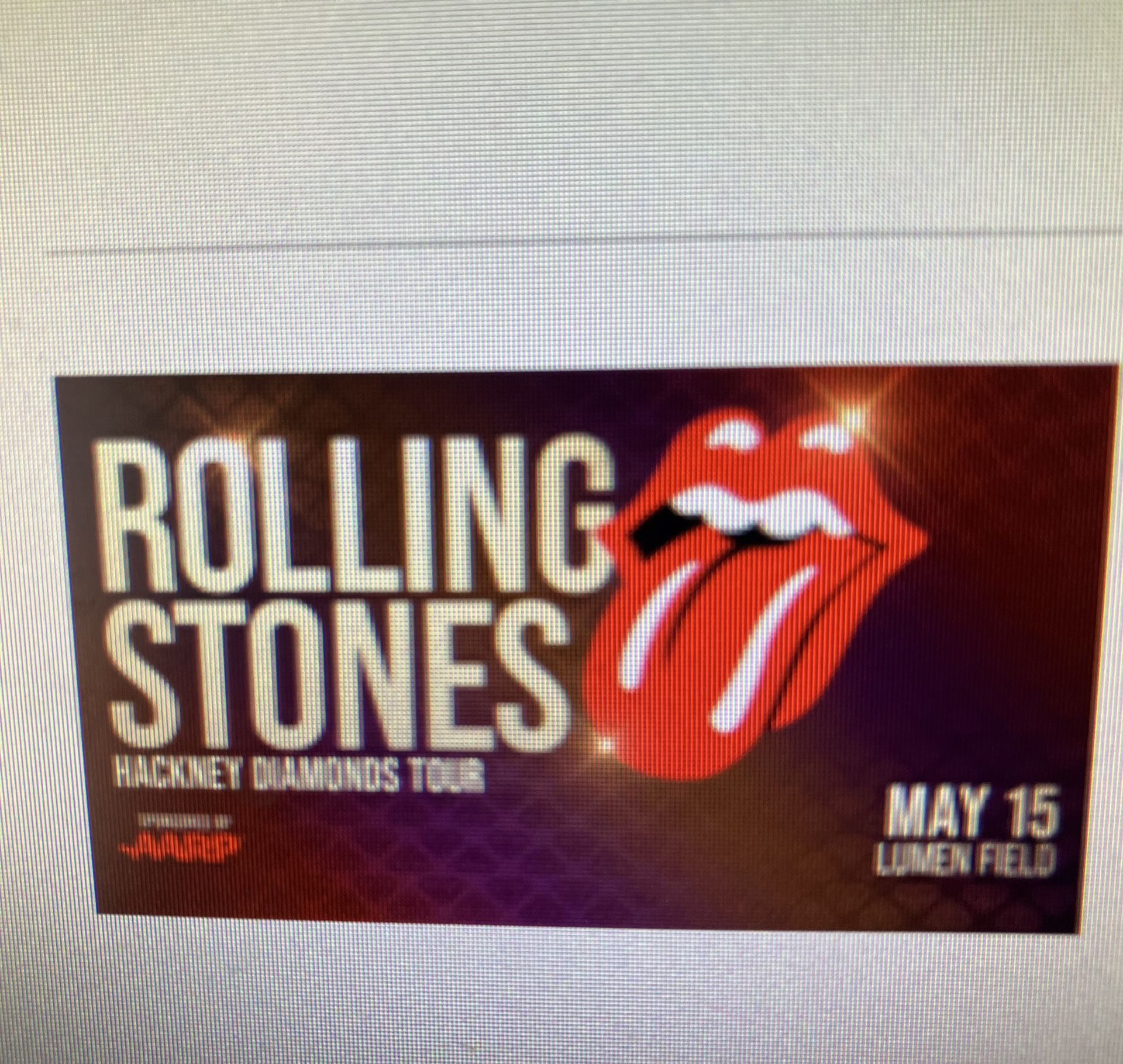 The Rolling Stones 4 Tickets May 15