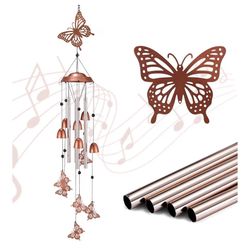 Butterfly aluminum wind chimes for outdoor garden and yard decor 