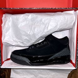 Brand New Jordan 3 Retro “Black Cat” (2025) Men’s Size 10.5 And 13